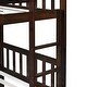 preview thumbnail 4 of 10, Twin Over Twin Bunk Beds with Trundle, Convertible into 2 Beds, Black