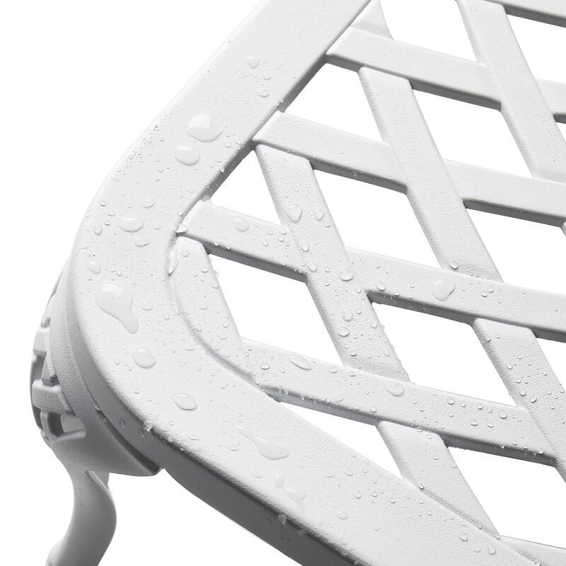 Outdoor Single Cast Aluminum Adjustable Chaise Lounge