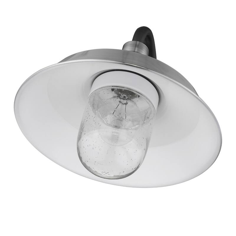 Decorative Shallow Plate Shape Wall Light for Small Spaces and Rooms - 12” x 10.25” x 10.50”