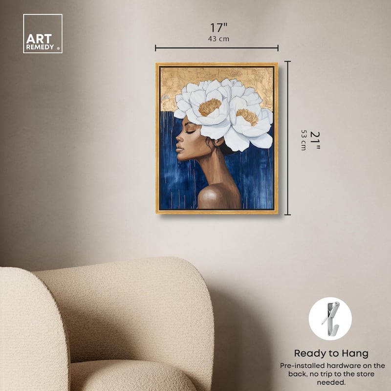 Floral Goddess II Canvas by Art Remedy