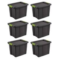 Homz 7.5 qt Clear Storage Organizing Container Bin with Latching Lids, (5 Pack)