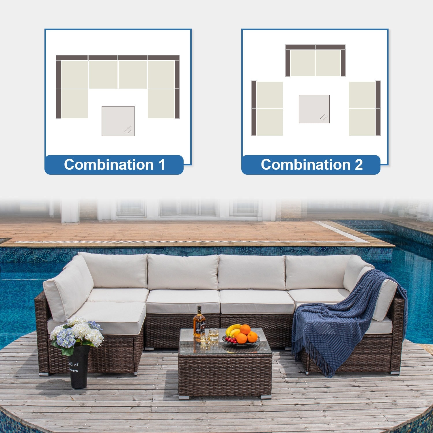 Cosiest 7 store piece outdoor furniture
