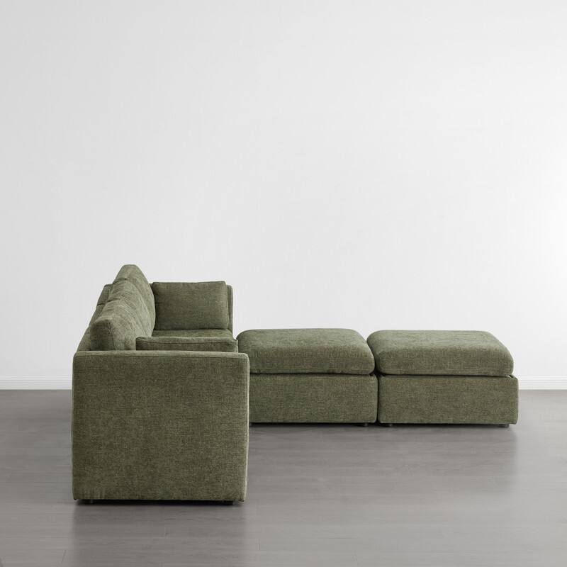 Celia Oversized Modular Sectional Fabric Sofa Set