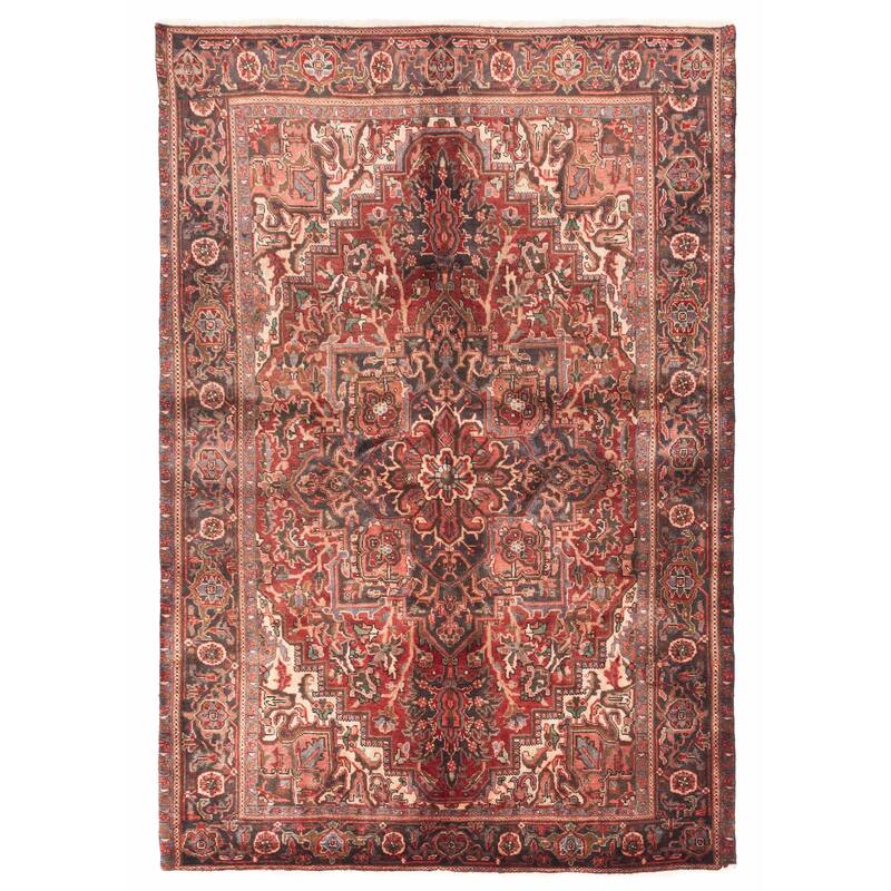 ECARPETGALLERY Hand-knotted Sarabi Red Wool Rug - 6'6 x 9'5