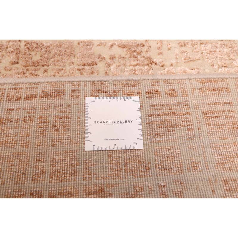 ECARPETGALLERY Hand-knotted Legacy Brown Silk, Wool Rug - 2'6 x 10'0