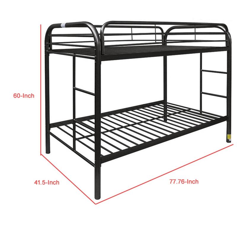 Thomas Twin/Twin Bunk Bed, Black