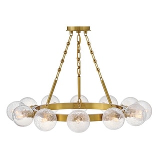 Fredrick Ramond FR30524 Coco 12 Light 32" Wide Ring Chandelier with