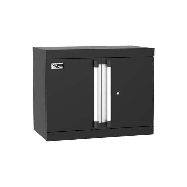 slide 2 of 13, ClosetMaid ProGarage 2-Door Steel Wall Cabinet Black