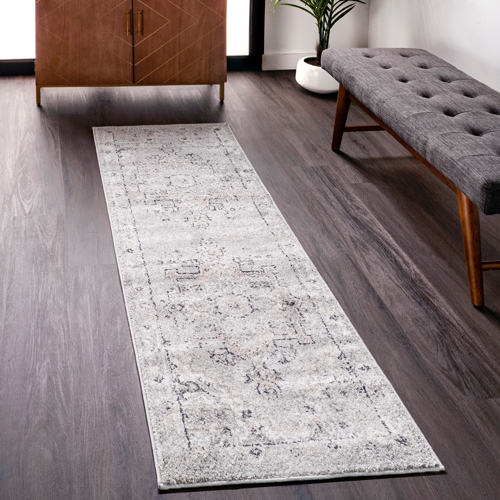Nuloom Gena Distressed Transitional Medallion Area Rug