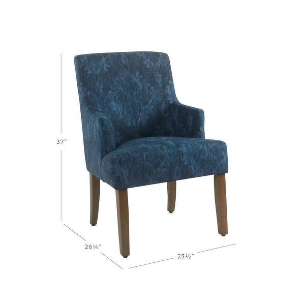 HomePop Meredith Dining Chair - Patterned Indigo