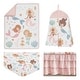 preview thumbnail 2 of 4, Sweet Jojo Designs Ocean Mermaids Girl 4p Nursery Crib Bedding Set Pink Teal Under the Sea Underwater Theme Fairytale Fish Blue