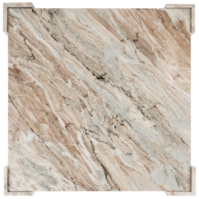SAFAVIEH Couture Carinne Marble Square Coffee Table - 40 In. W x 40 In. D x 15 In. H - 40Wx40Dx15H