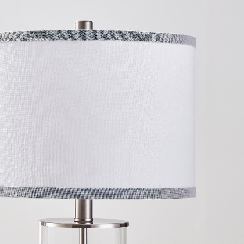 KAWOTI 23.25" Touch Control Table Lamp Set with USB Port and Bulbs