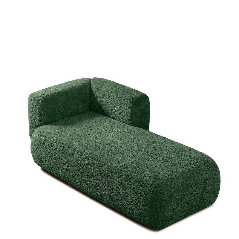 Modern Upholstered Chaise Lounge Chair, Indoor Relaxation Sofa for Living Room or Bedroom