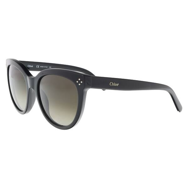 Shop Chloe Ce705s 1 Black Cat Eye Sunglasses 55 19 140