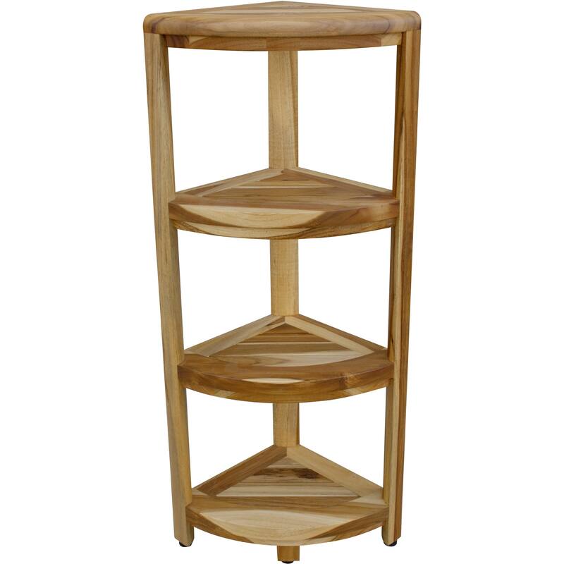 HomeRoots 12" Natural Solid Wood Freestanding Bathroom Vanity