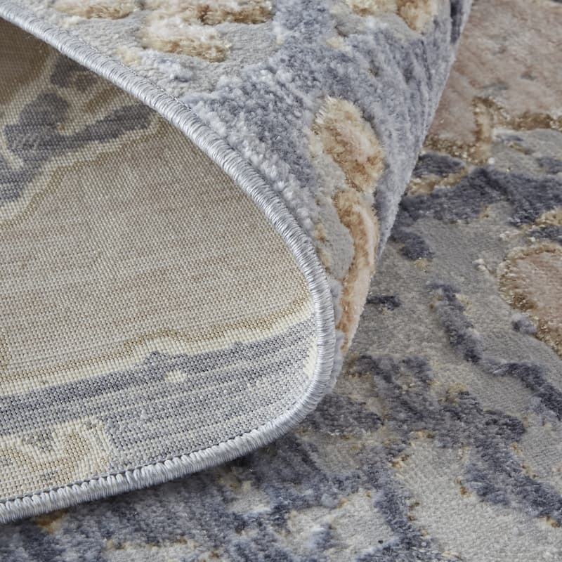 Wune Power Loomed Distressed Abstract Area Rug By HomeRoots - 8' Runner