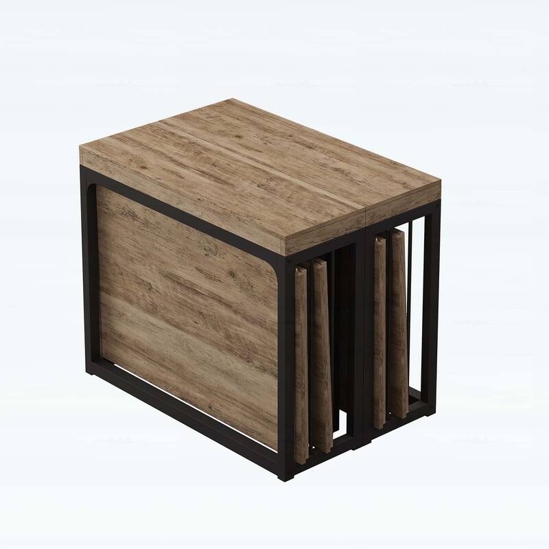 Space-Saving Wood Dining Table for Kitchen/Dining Room/Living Room