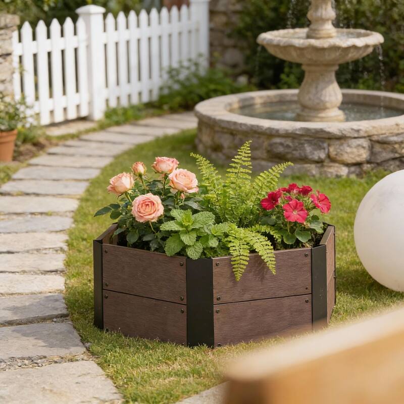 11.8 Inches Deep Hexagon Raised Garden Bed Kit