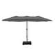 preview thumbnail 4 of 11, MAISON ARTS 15ft Double-Sided Patio Extra Large Twin Umbrella with Base Included