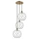 Option Antique Brass / Clear Glass with White Rope