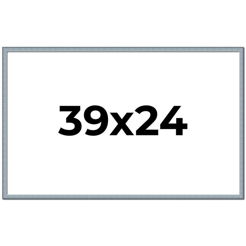39x24 Frame Rustic Sky Blue Solid Wood Picture Frame | 0.75 Inch