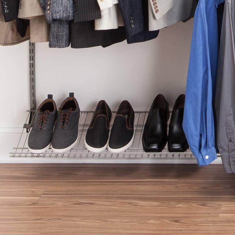 ClosetMaid ShelfTrack 60-96 Inch Wide Adjustable Closet Organizer