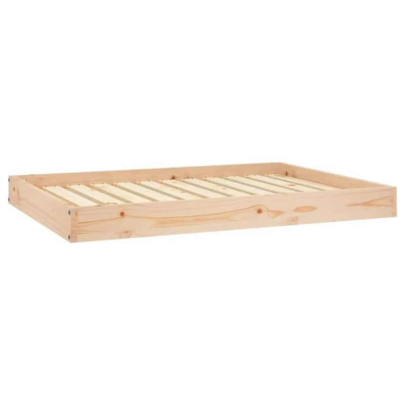 vidaXL Dog Bed 40"x29.1"x3.5" Solid Wood Pine - 40" x 29.1" x 3.5"