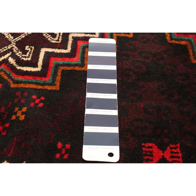 ECARPETGALLERY Hand-knotted Teimani Navy Wool Rug - 3'7 x 6'0