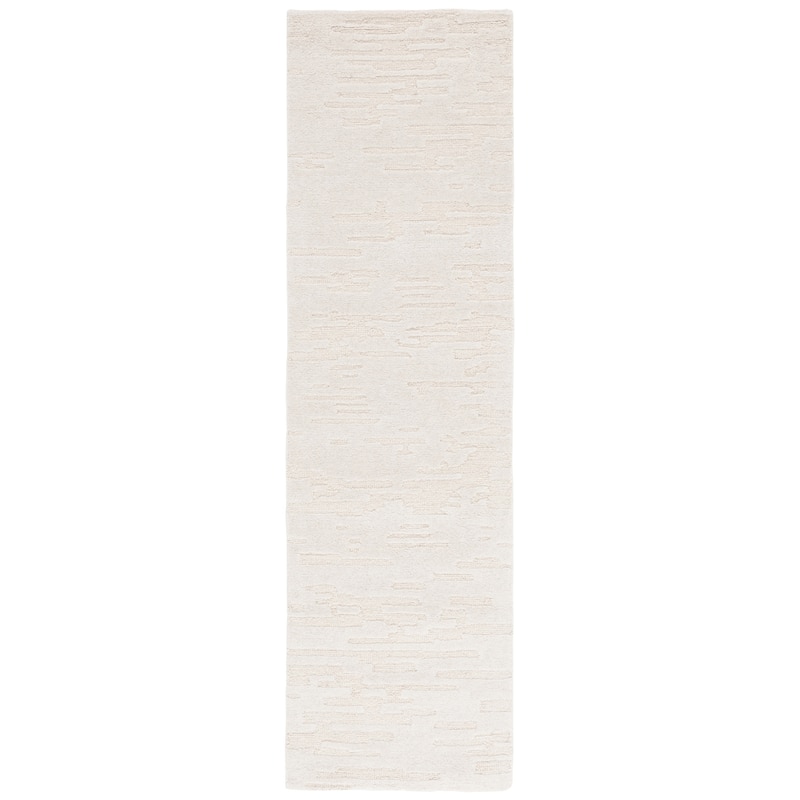 SAFAVIEH Handmade Renewal Camila Contemporary Wool Rug - 2'3" x 8' Runner - Ivory