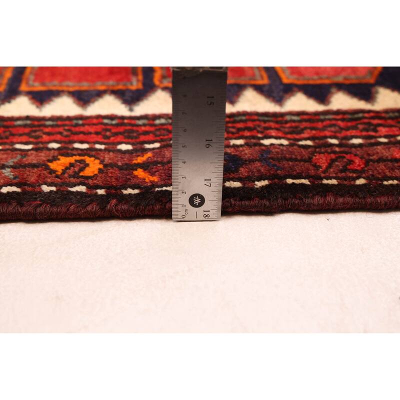 ECARPETGALLERY Hand-knotted Andelz Red Wool Rug - 3'10 x 6'3