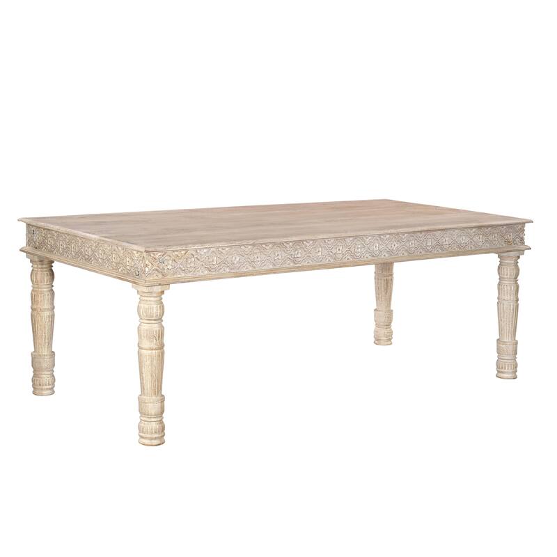 Milton Carved Solid Wood Dining Set
