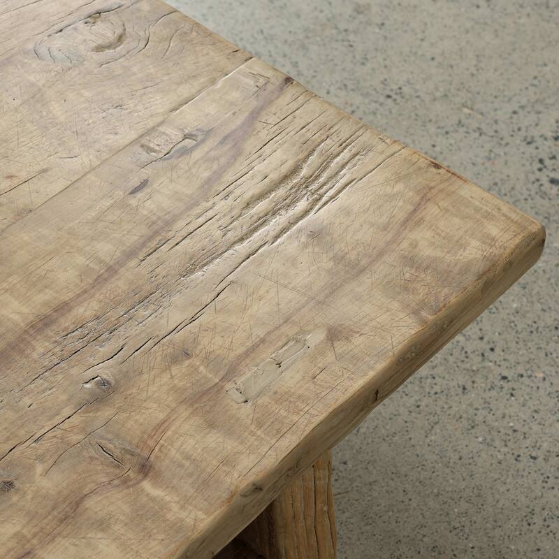 Artissance Vintage Coffee Table Approx 60" Long 24 Inches Wide Weathered Natural Warm Wood Tone (finishing and size vary)