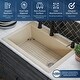preview thumbnail 65 of 86, Karran Drop-In Quartz 33 in. 1-Hole Single Bowl Kitchen Sink Kit