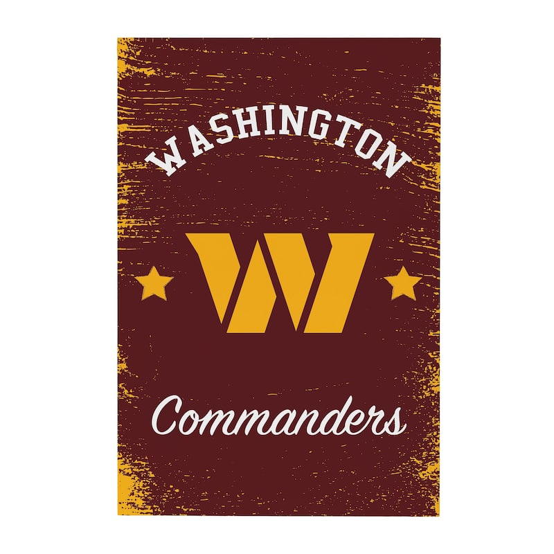 Washington Commanders Wooden Door Decor Wall Sign - Multi-Color