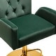preview thumbnail 53 of 74, Loreto Tufted Velvet Swivel chair with Adjustable Height
