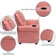 preview thumbnail 184 of 189, Contemporary Kids Recliner with Cup Holder and Headrest - 24"W x 21.5" - 36.5"D x 27"H