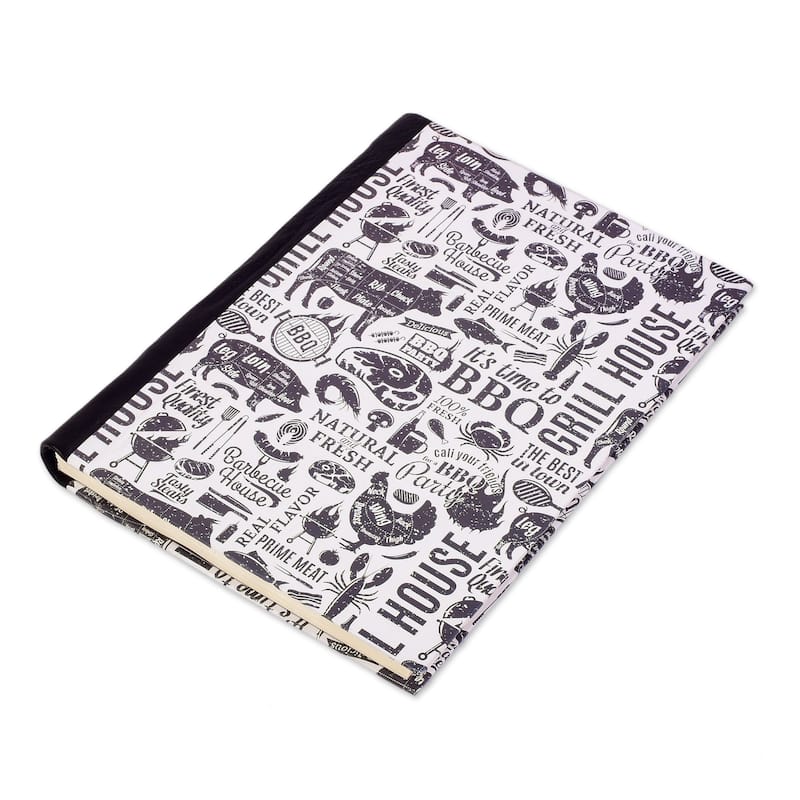 Novica Handmade Barbecue Time Amate Paper Journal
