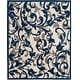 preview thumbnail 45 of 58, SAFAVIEH Amherst Orpha Modern Rug 6' x 9' - Ivory/Navy - Rectangle