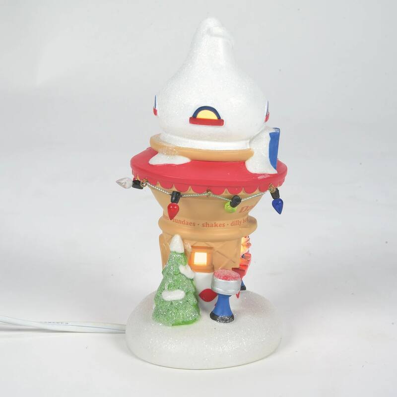 Department 56 North Pole Series Santa's DQ Cone House Lighted Building - 4054968