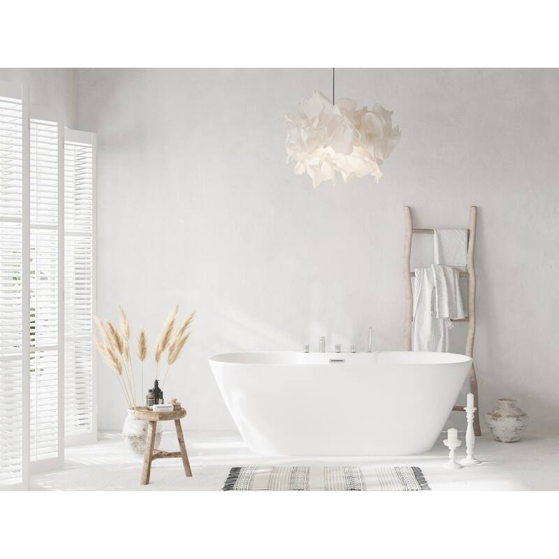 Nicolette Bathtub in Glossy White