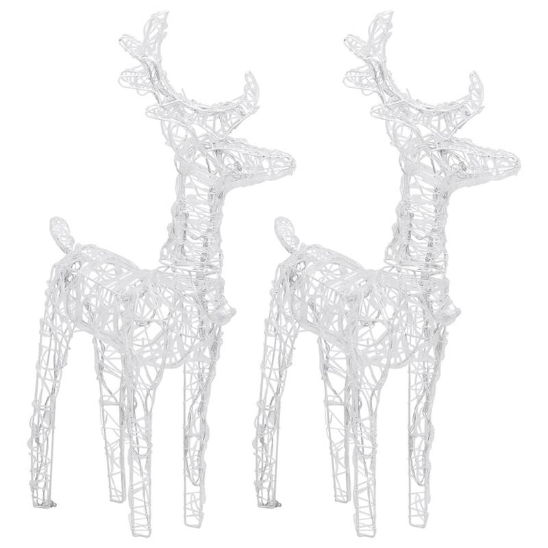 6pc Outdoor and Christmas Decor, 320 Cool White LEDs - Cool White