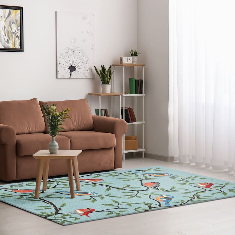 Liora Manne Ravella Birds On Branches Indoor/Outdoor Rug
