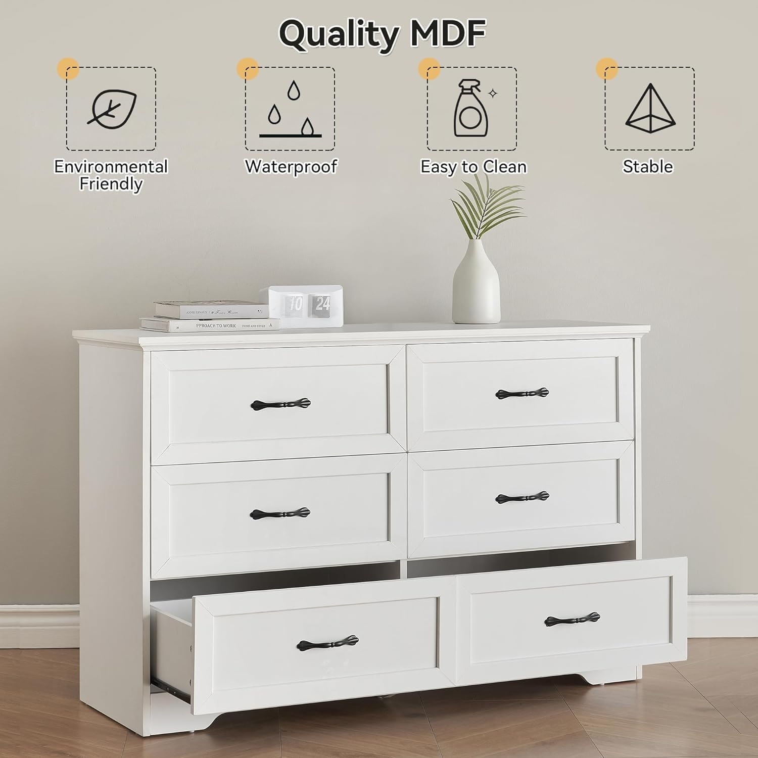 white dresser closet with Seat and Storage 6 Drawer Island Cabinet Bedroom Organization Bench minimalist style complements bedrooms 47 White Dresser Bedroom Storage