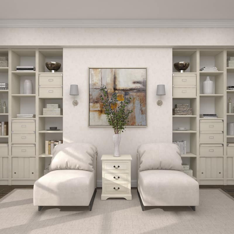 Wood 3 Drawer Room Cabinet - Cream - Roche River Decor