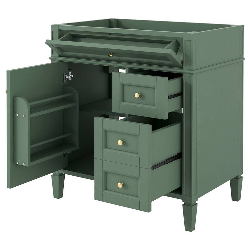 30'' Bathroom Vanity with Top Sink Set, Sink Bathroom Vanity