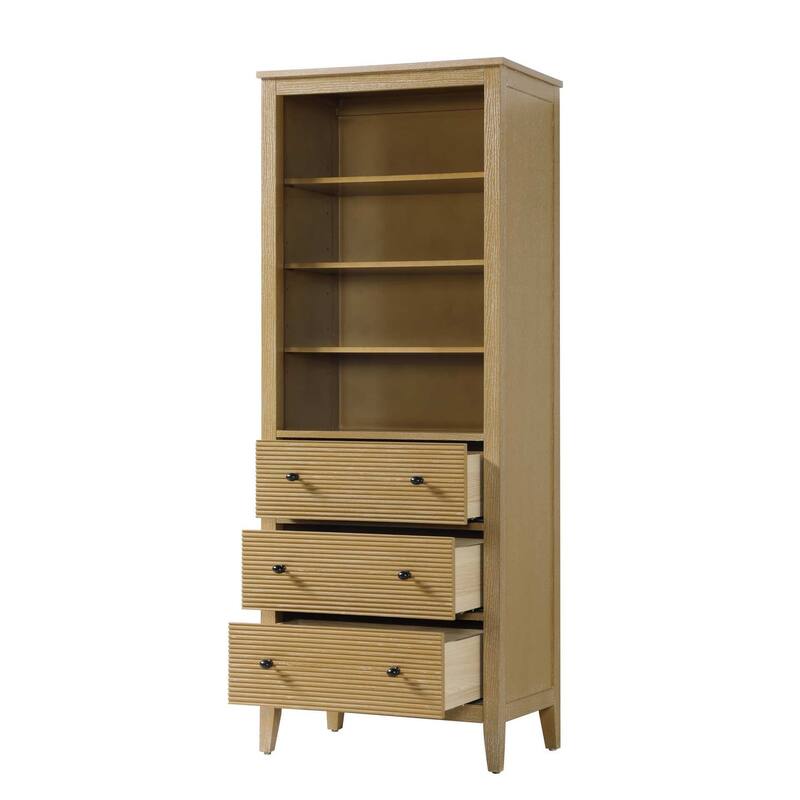 Kensington 16-28 Inch Open Shelving Bath Storage Cabinet