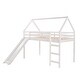 preview thumbnail 4 of 13, Scandinavian Style Twin Size Wood Loft Bed,House Bed Design Solid Construction with Slide and Supporting Slats