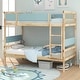 preview thumbnail 16 of 22, Costway Twin Over Twin Bunk Bed Solid Wood Bed Frame with Ladder