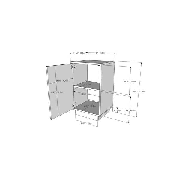 Shop Nexera 1 Door Nightstand White Overstock 32261673